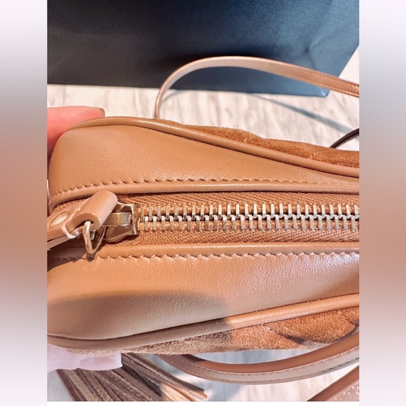 Saint laurent Camera bag in caramel suede - Picture 10 of 15